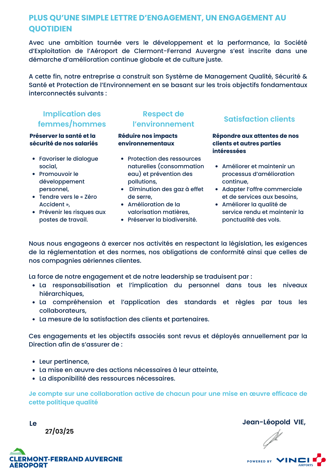 lettre engagement